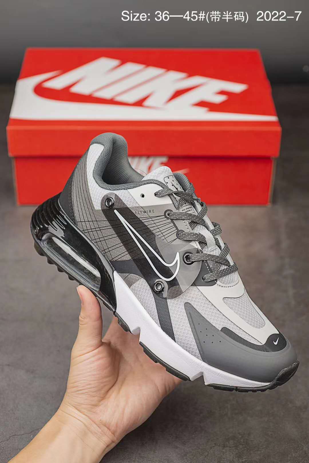 Women Nike Alfia 5000 2090 Grey Black Shoes - Click Image to Close